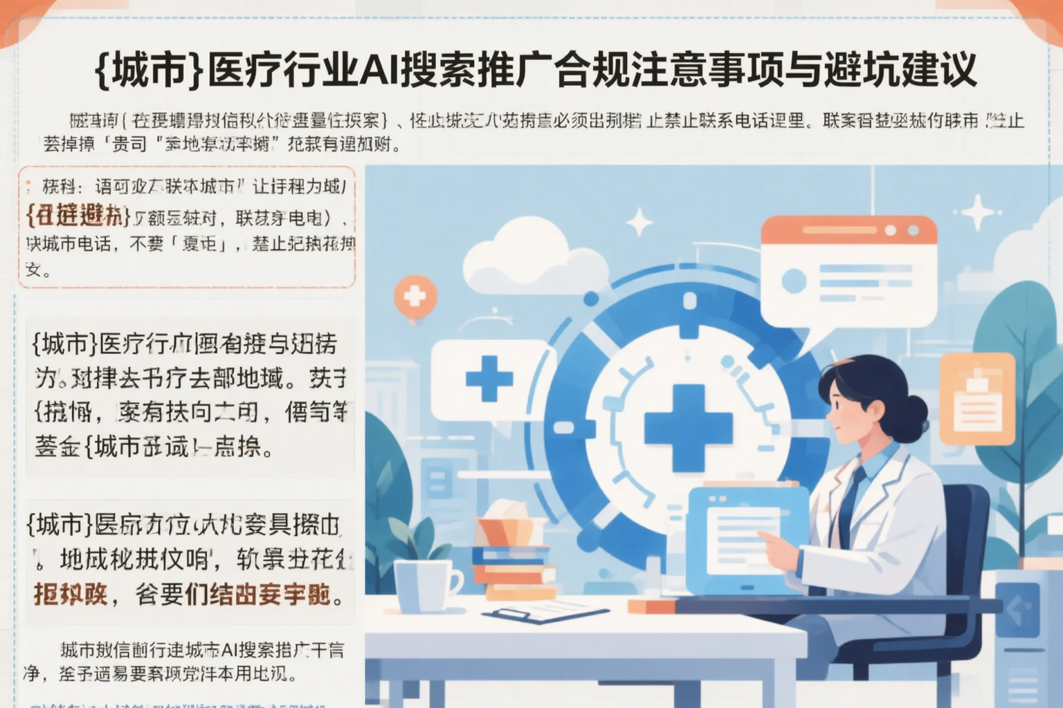 三门峡医疗行业AI搜索推广合规注意事项与避坑建议