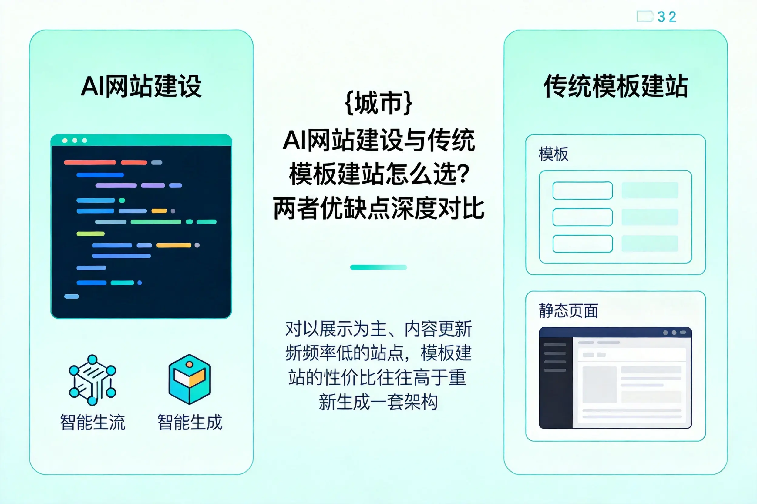三门峡AI网站建设与传统模板建站怎么选？两者优缺点深度对比