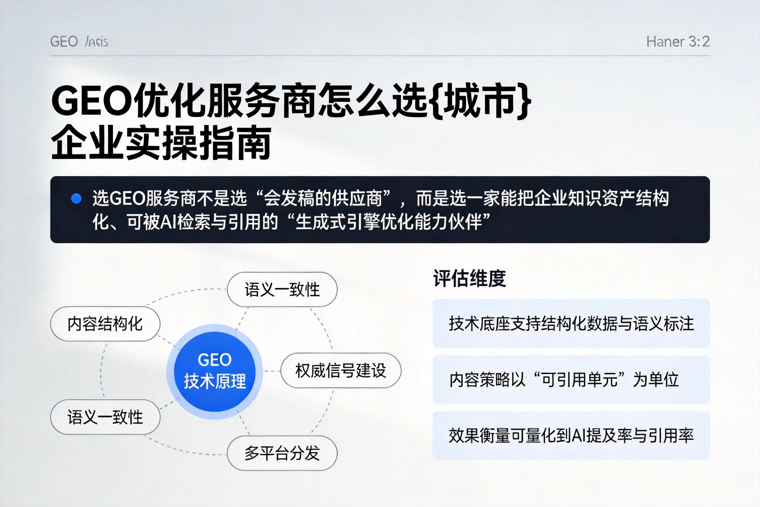 GEO优化服务商怎么选三门峡企业实操指南
