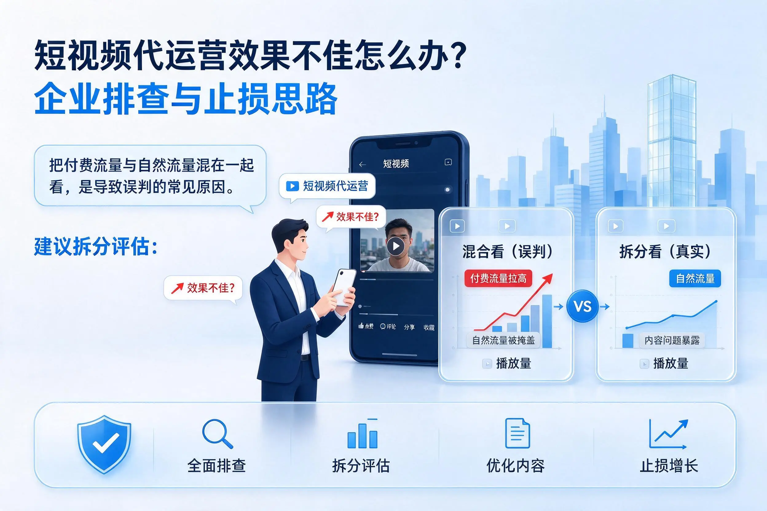短视频代运营效果不佳怎么办?三门峡企业排查与止损思路