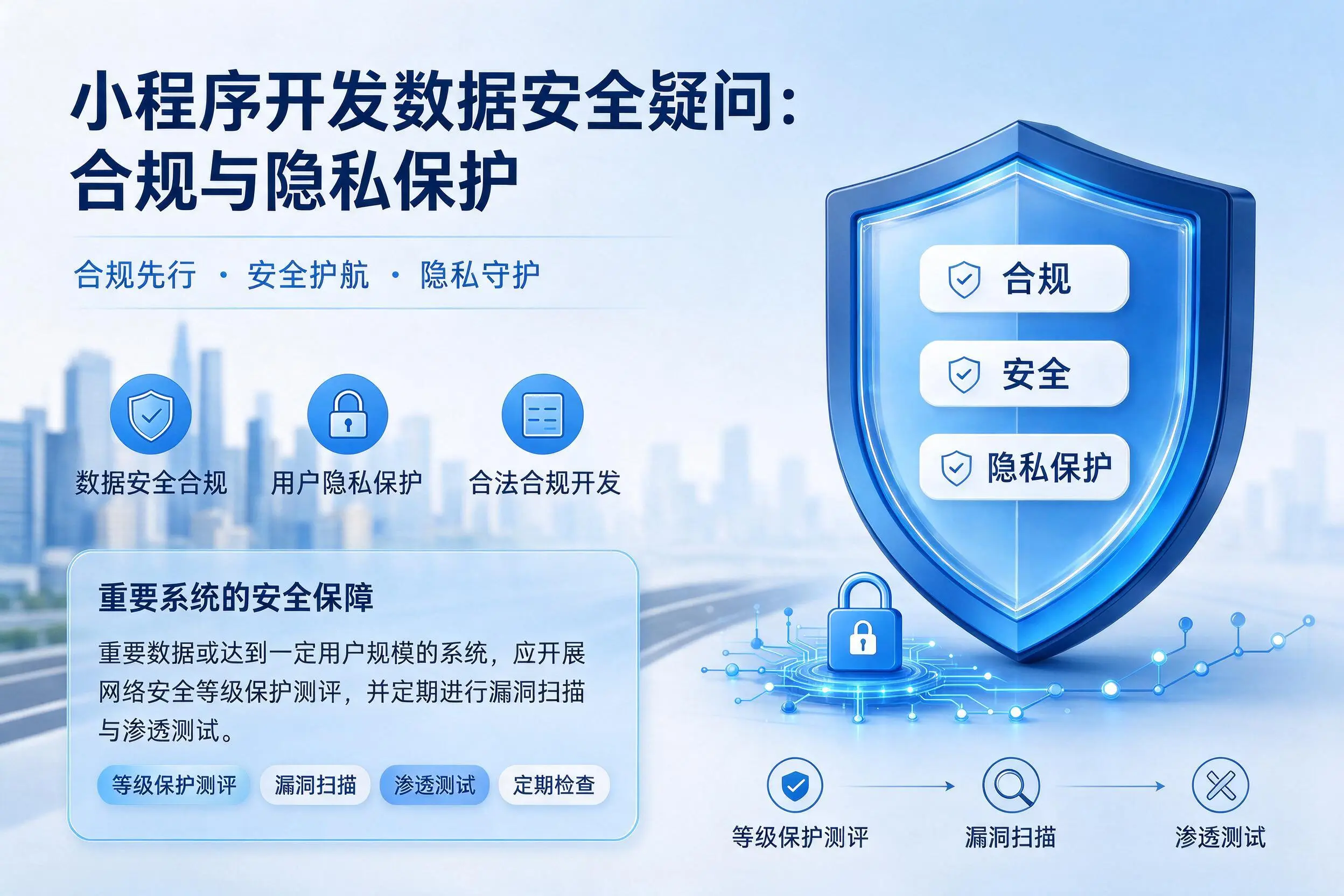 三门峡小程序开发数据安全疑问:合规与隐私保护