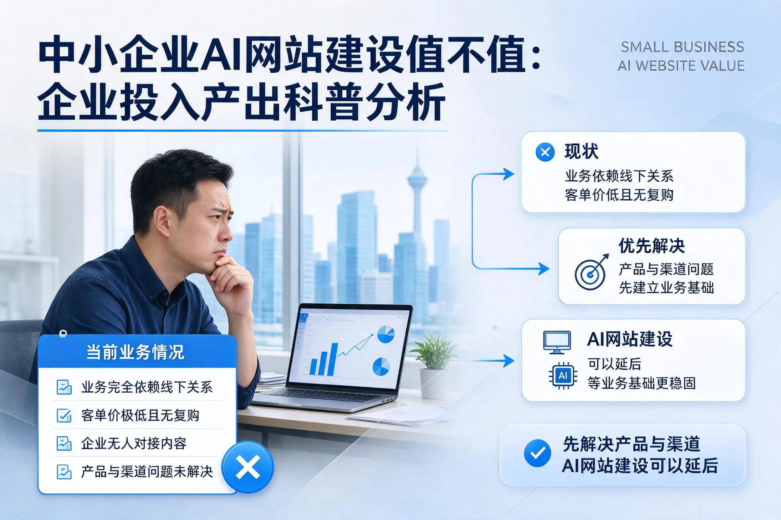 中小企业AI网站建设值不值:三门峡企业投入产出科普分析