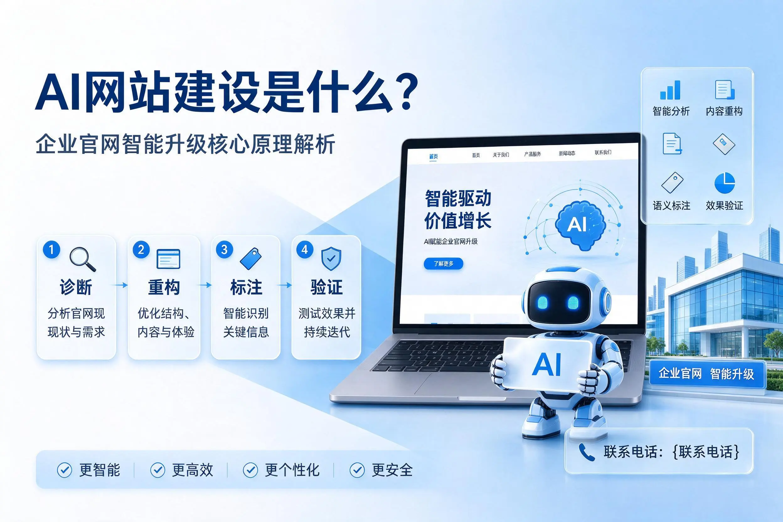 AI网站建设是什么？三门峡企业官网智能升级核心原理解析
