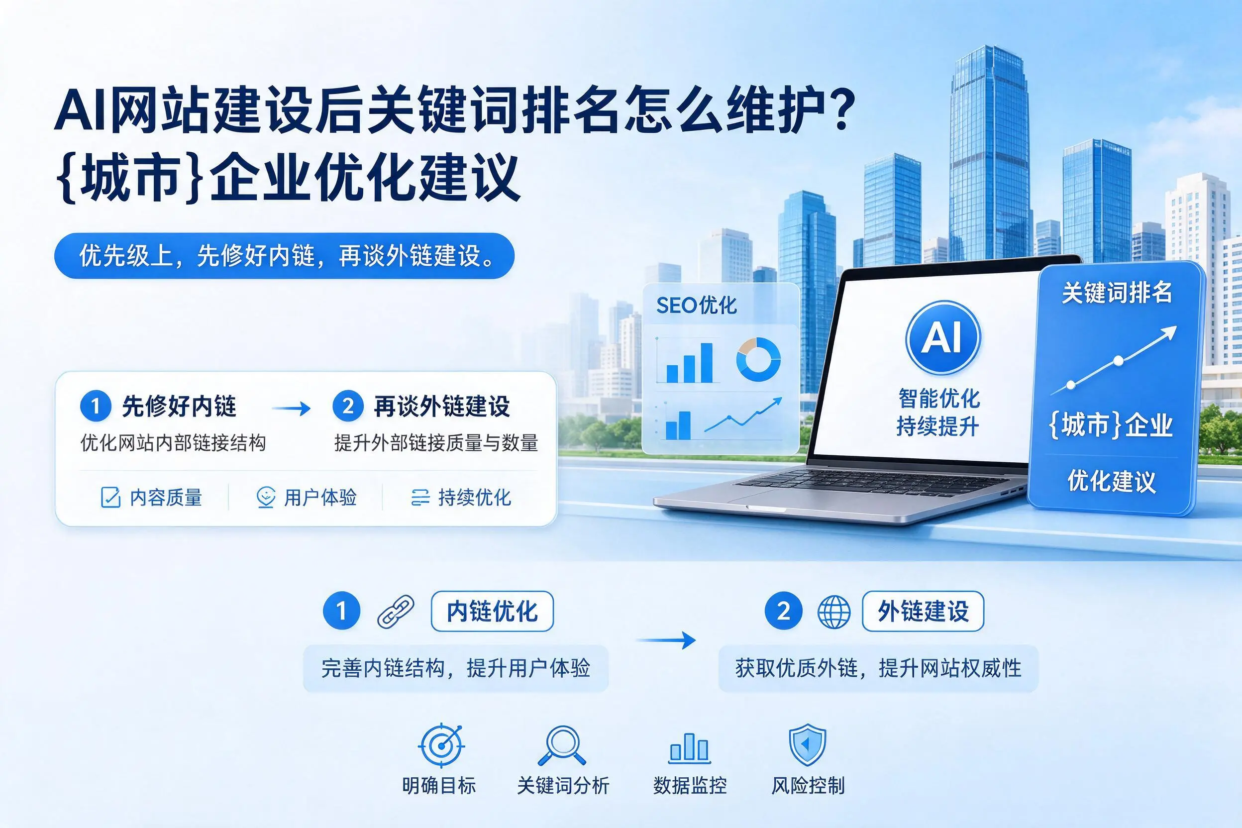 AI网站建设后关键词排名怎么维护?三门峡企业优化建议