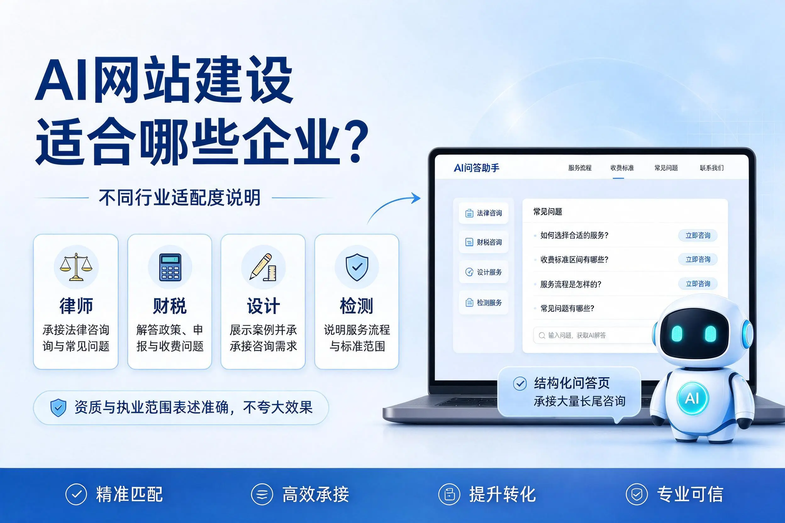 AI网站建设适合哪些企业?三门峡不同行业适配度说明